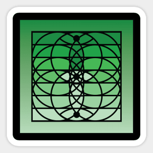 Doc Labs - Third Eye / Awakening (Geometric Art / Meditation / Yoga) - Version 2 - (Green No.2) Sticker